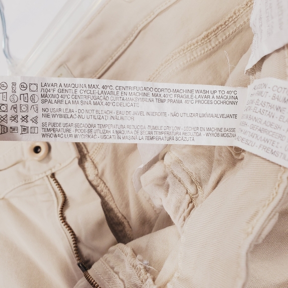 Zara Kahki Moto Pants Size 12 - Picture 12 of 16